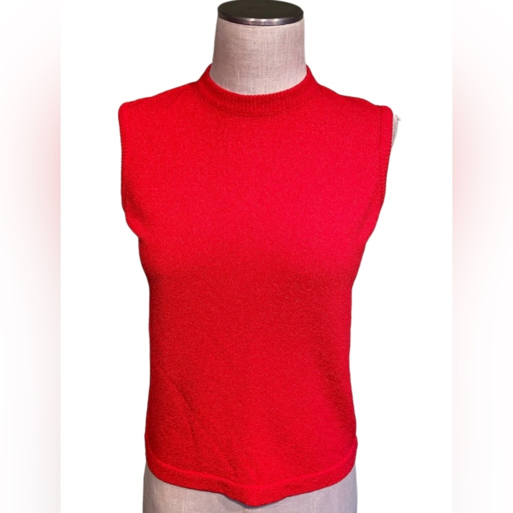 Vintage Jane Colby Original Red Shell Sweater Size Large